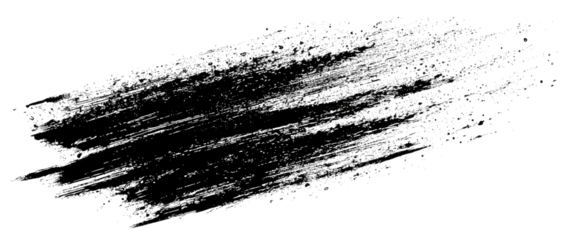 Abstract gray paint stroke