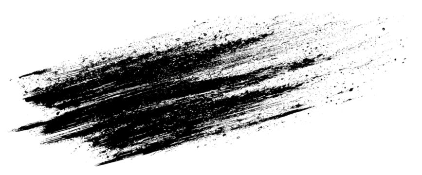 Abstract gray paint stroke