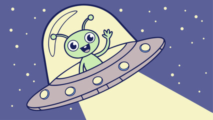cartoon rocket in space