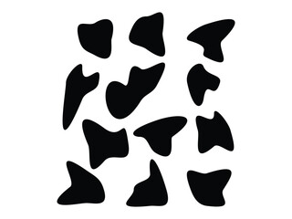 Abstract Black Spots – Organic Shape Pattern