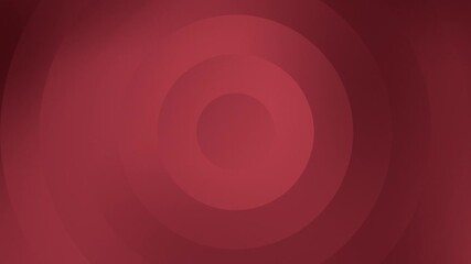 red concentric circle pattern with soft gradient tones, abstract background ideal for modern design, branding, presentations, or digital art, endless loop - Powered by Adobe
