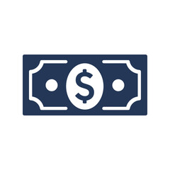 Dollar bill icon vector illustration money cash symbol financial payment graphic