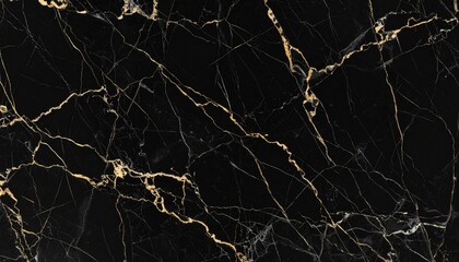 Luxury Black Marble with Gold Veins Texture