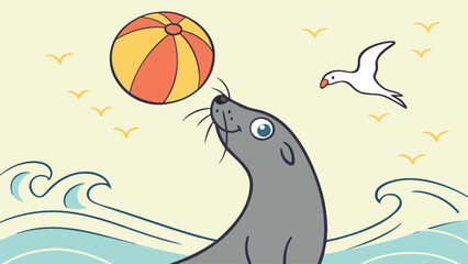 dolphin and ball