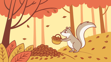 autumn background with leaves