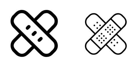 Bandage Icon for Medical Care and First Aid Design