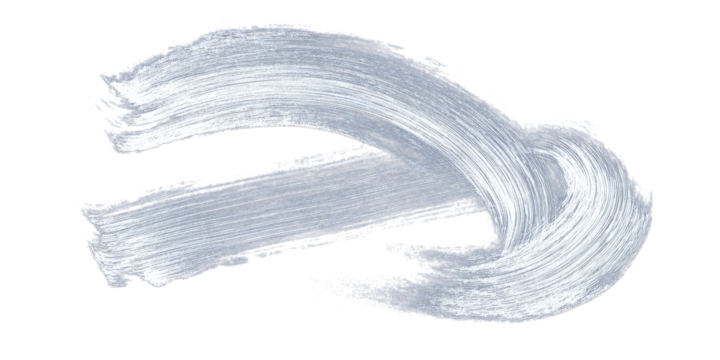 Abstract paint stroke, light gray, swirling