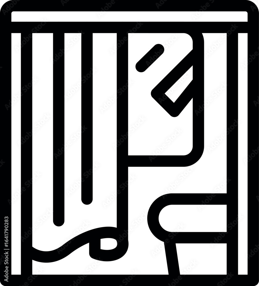 Aufkleber secure voting process is depicted with a voting booth featuring a curtain for privacy and a ballot b