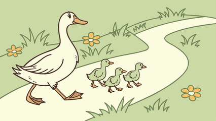 Obraz premium hen and chicks