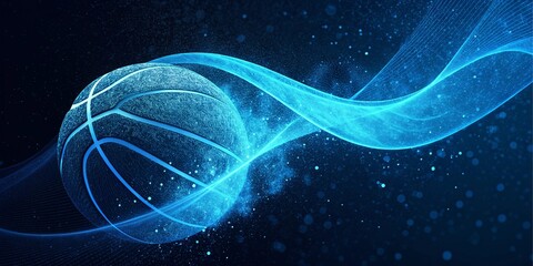 Abstract space with purple light streams abstract background. 3d render