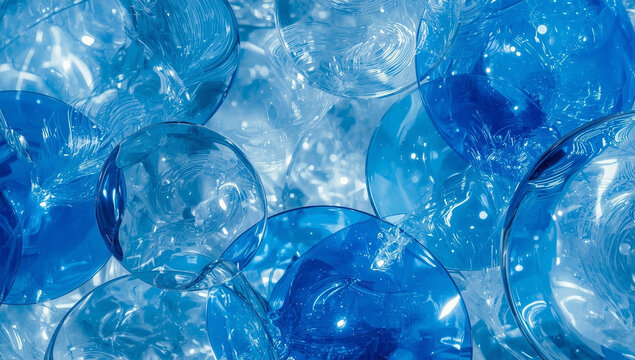 abstract blue background with bubbles