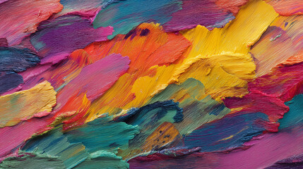 Obraz premium Abstract oil painting texture with vibrant colors