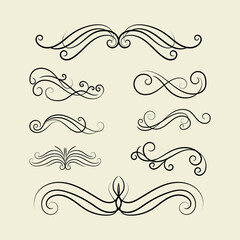 Fototapeta premium Decorative floral element 