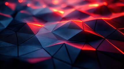 Abstract geometric texture with vibrant light