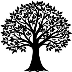 Obraz premium vector tree silhouette