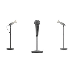 microphone isolated on white background