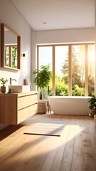 Modern bathroom with natural light (1)
