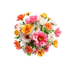 Fototapeta premium Vibrant flower bouquet, various colors