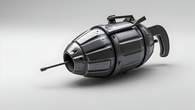 Army military smoke grenade isolated on transparent background   - Powered by Adobe