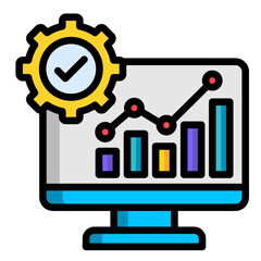 Responsibility Chart  Icon Element For Design
