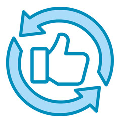 Feedback Loop  Icon Element For Design