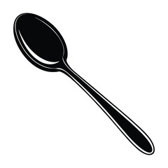 spoon on white background
