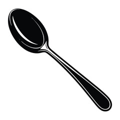 Silver teaspoon isolated on white background with a shiny metal finish