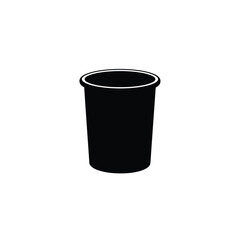 Black cup holder icon boat