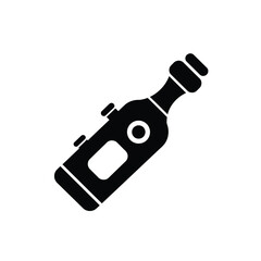 Black duck call device icon vector