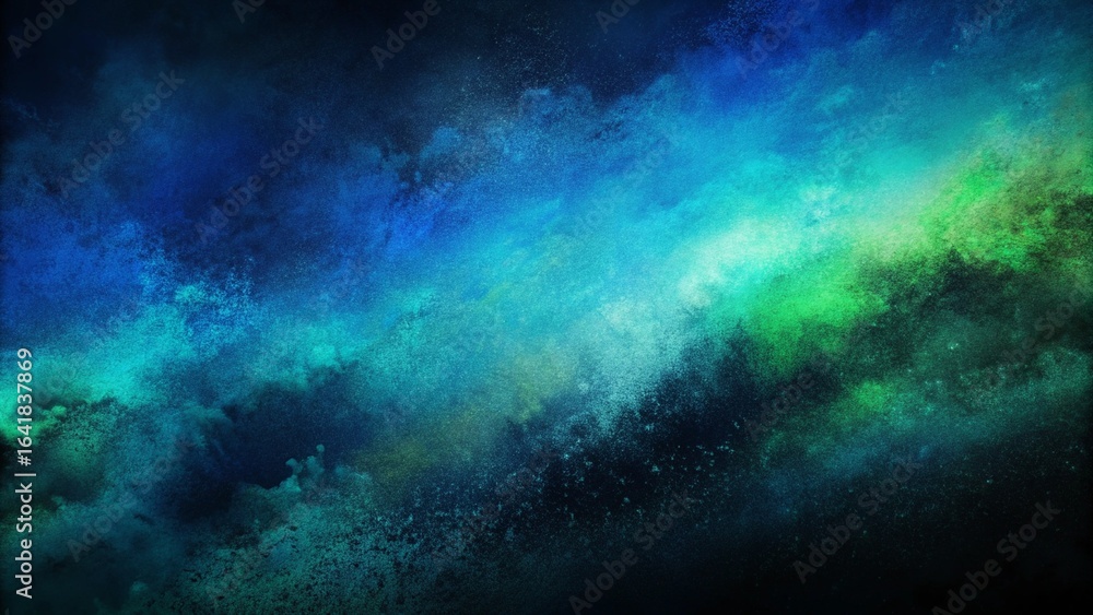 Aufkleber black blue green abstract texture background color gradient dark matte elegant background with space