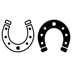 silhouette vector horseshoe