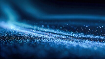 Abstract Blue Glitter Sparkles Background: Modern, Elegant Design for Creative Projects and Visual Communication