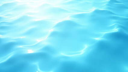 Perfectly Calm Blue Water Surface With Soft Ripples and Crystal Clarity