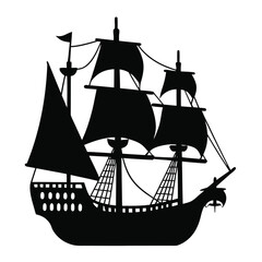 sailing ships vector illustration