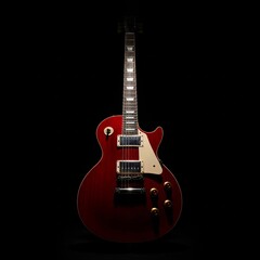 red electric guitar