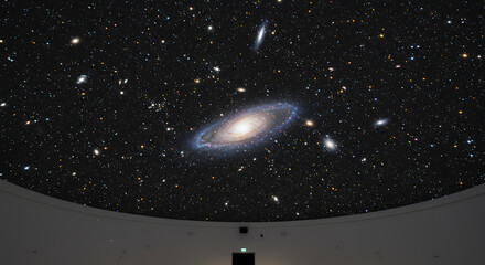 Vast cosmic panorama with vibrant galaxies and countless stars, inspiring wonder and exploration.