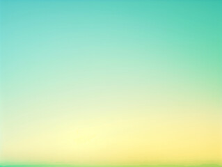 Fototapeta premium Fresh spring gradient background, mint green into soft lemon yellow