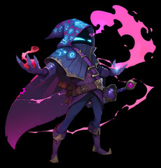 A fantacy character designed by grafic style 