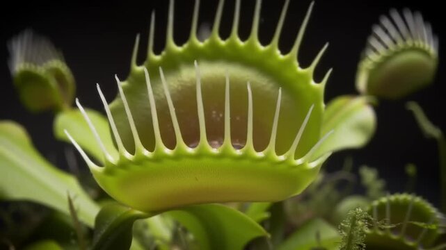 Close-up of a Venus flytrap