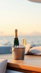 Champagne Celebration on a Yacht