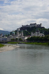 Fototapeta premium The view of Salzburg castle, Austria