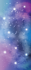 Space background with realistic nebula
