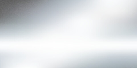 Silver foil background. Metal textured shiny gradient. Stainless glossy surface with reflection. Realistic chrome backdrop