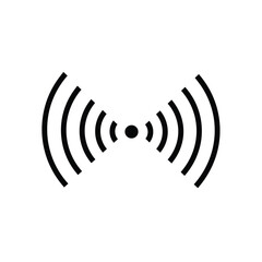Signal waves radiating from central point concentric