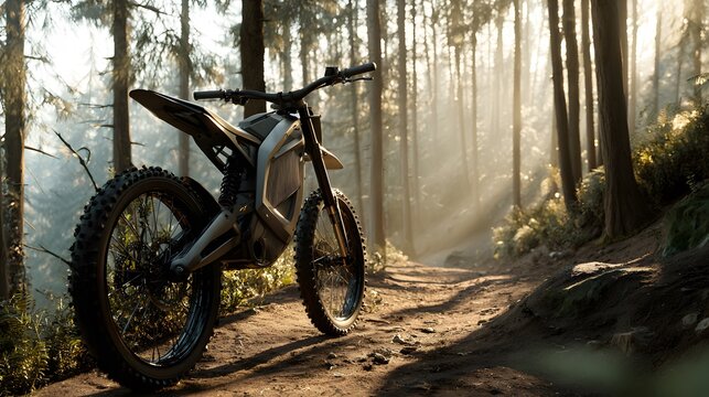 Explore the outdoors with an electric dirt bike adventure through scenic forest trails and nature paths