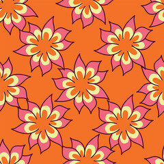 Beautiful ditsy floral pattern with cute abstract flowers Digital Dupatta Design and pattern
