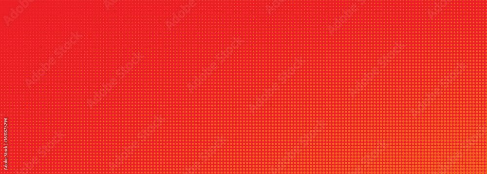 Aufkleber dots halftone orange color pattern gradient texture with technology digital background. dots pop art