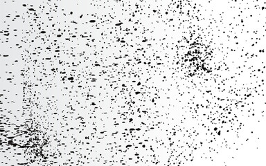 Splatter Effect Texture with Black Ink Dots and Speckles