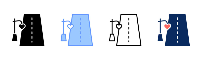 Guiding Light icon set multiple style collection