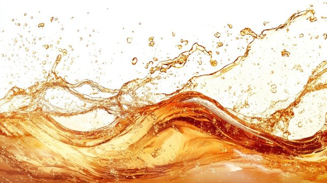 Splashing liquid in vibrant hues, capturing motion and energy.